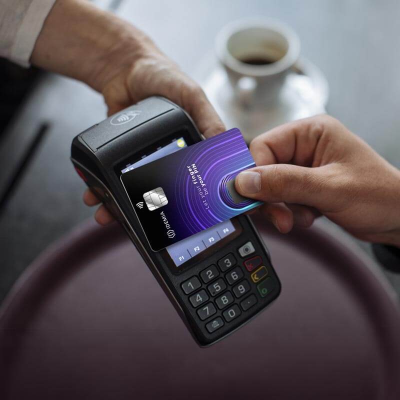 F.CODE biometric payment card IDEMIA