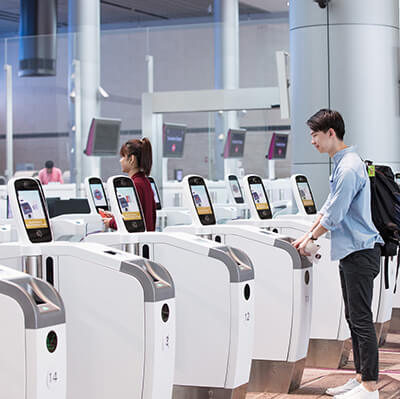 IDEMIA automated boarding solution Changi airport