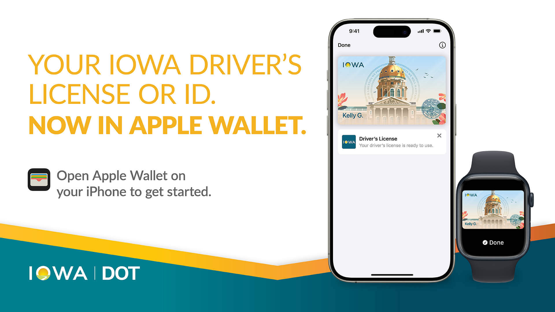 IDEMIA permet l’intégration des permis de conduire et des cartes d'identité de l'Iowa dans l’Apple Wallet